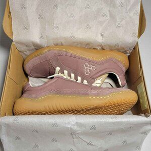 Vivobarefoot Womens Gobi II Premium Leather Sneaker in Twilight Mauve